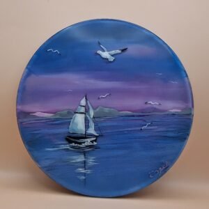 dessous de plat - paysage marin