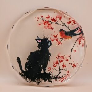 Dessous de Bouteille chat japonais 2