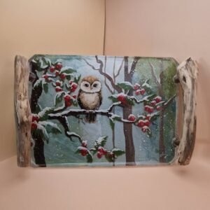Noël plateau - chouette